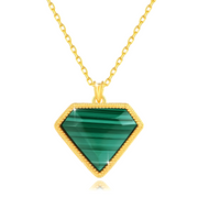 Collier en Malachite Authentique - Éclat Souverain | Bijoux Chakra