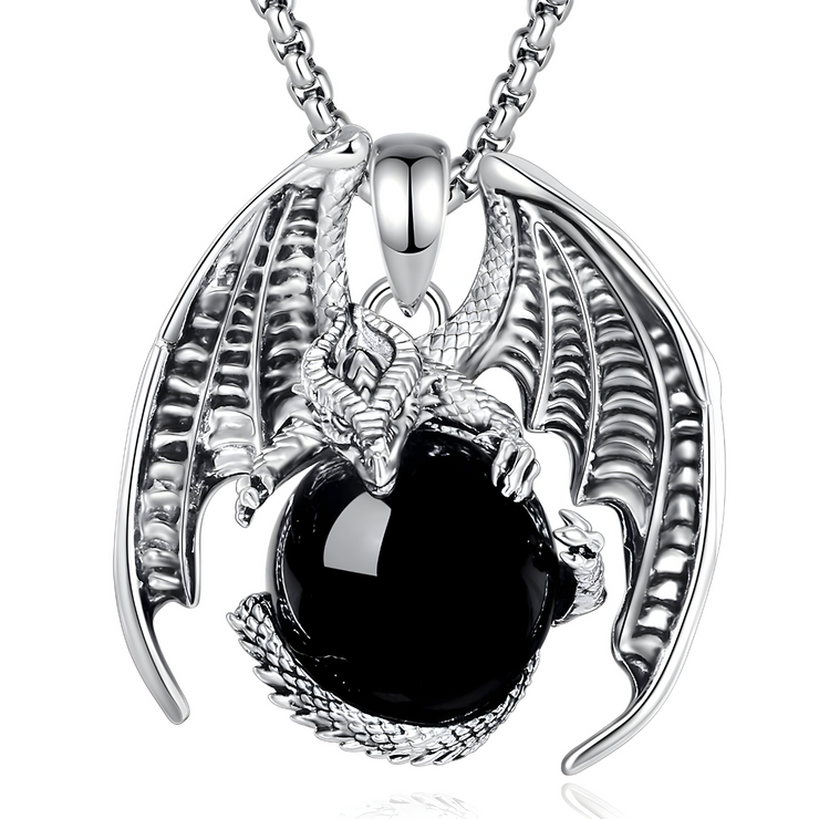 Collier Mystique en Obsidienne - Abysse Nocturne | Bijoux Chakra