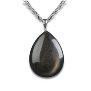 Collier en Obsidienne - Éclipse Envoûtante Cendrée | Bijoux Chakra