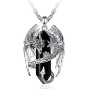 Somptueux Collier en Obsidienne - Éclat de Flamme Obsidienne | Bijoux Chakra