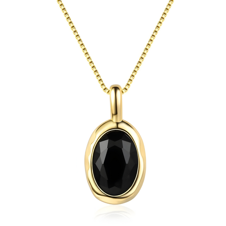 Collier en Obsidienne - Éclat Nocturne Noir | Bijoux Chakra