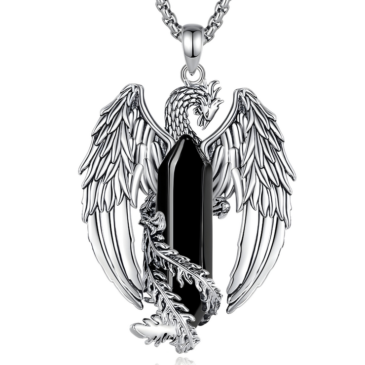 Collier Obsidienne - Mystique Oracle Ténébreux | Bijoux Chakra