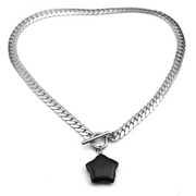 Collier Étoilé en Obsidienne - Éclat Céleste | Bijoux Chakra