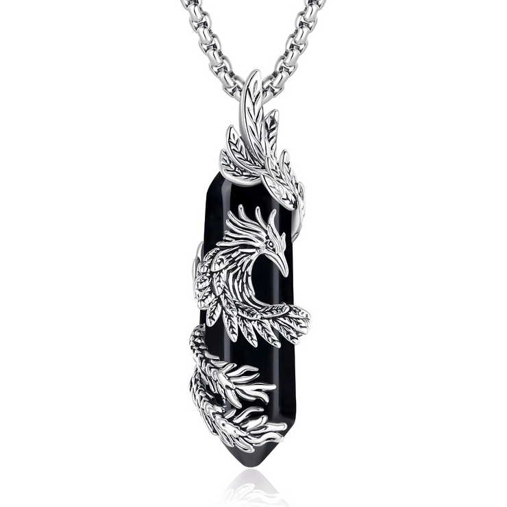 Collier Obsidienne - Éclat des Ténèbres Cristallines | Bijoux Chakra