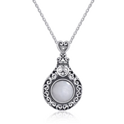Collier Éclatant Pierre de Lune Blanche - Sérénité Nocturne | Bijoux Chakra