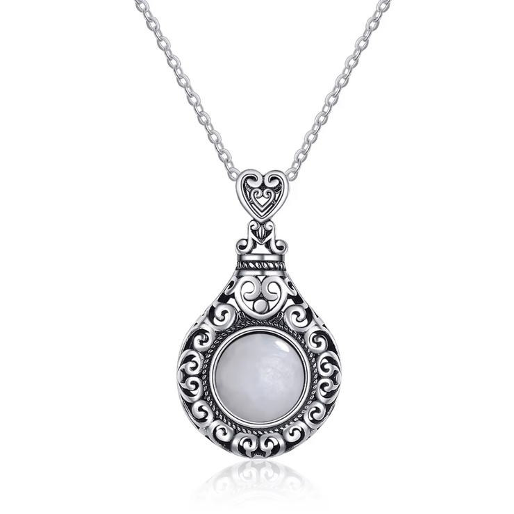 Collier Éclatant Pierre de Lune Blanche - Sérénité Nocturne | Bijoux Chakra