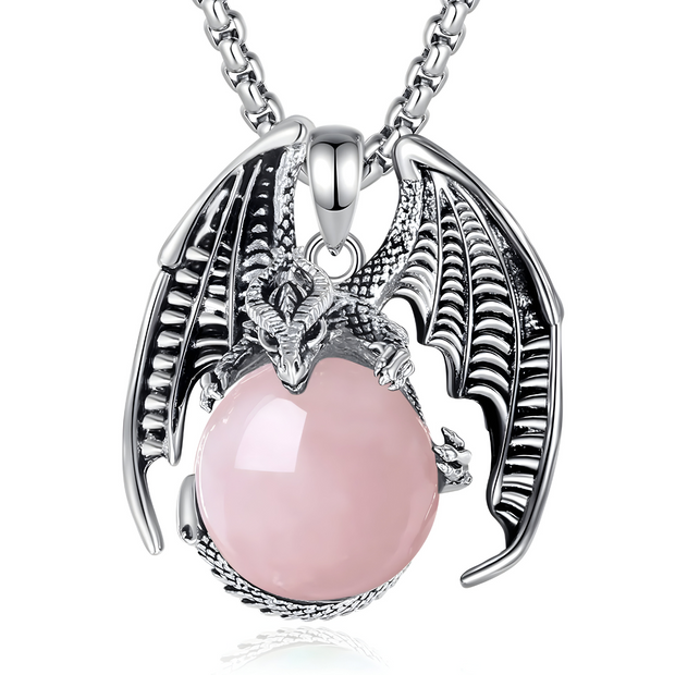 Élégant Collier en Argent avec Cristal de Quartz Rose Authentique | Bijoux Chakra