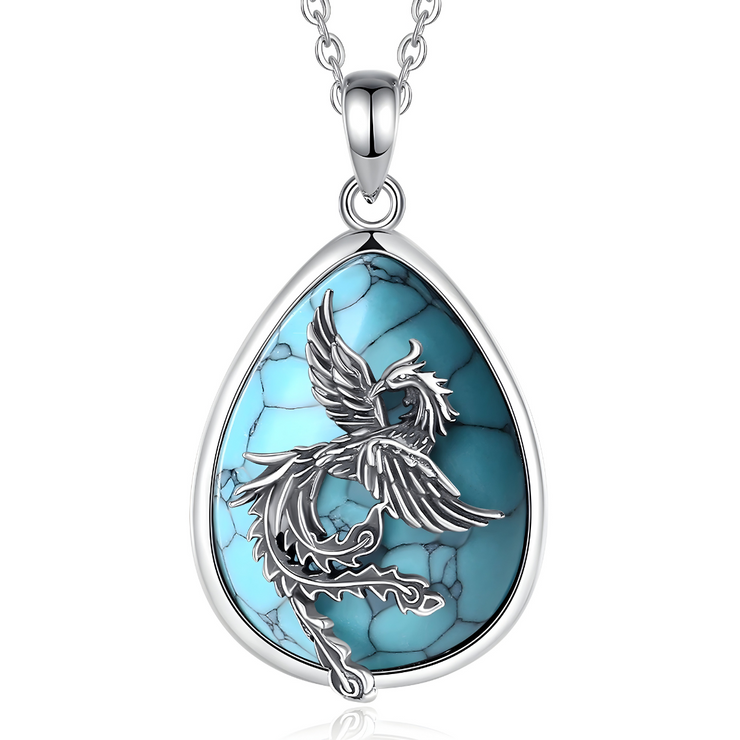 Collier Argent avec Turquoise - Mélodie Azur | Bijoux Chakra
