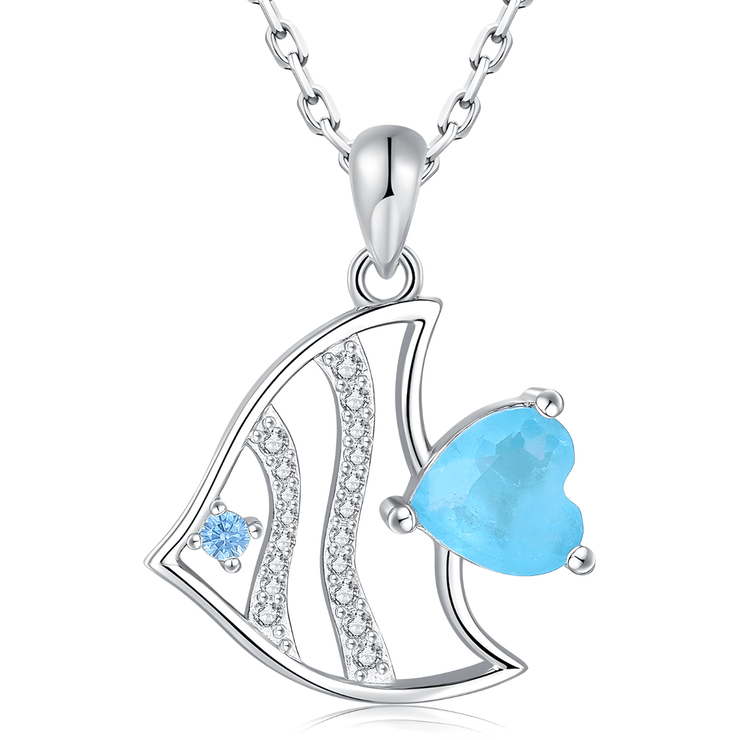Collier Éclatant en Turquoise et Corail - Aqua Cœur | Bijoux Chakra