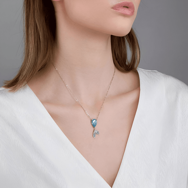 Collier Aigue Marine - Brillance Océanique | Bijoux Chakra