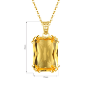 Collier Citrine - Éblouissant Éclat Solaire Enchanteur | Bijoux Chakra