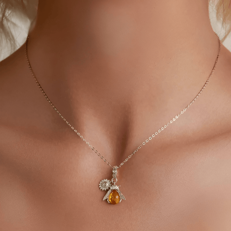Collier Éclatant en Citrine - Gemme de Lumière | Bijoux Chakra