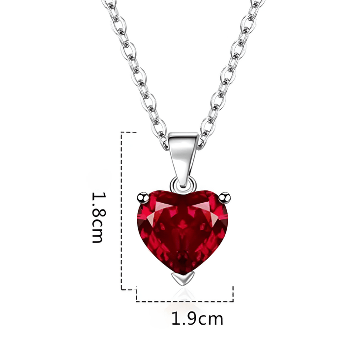 Collier Éblouissant en Grenat - Coeur Incarnat | Bijoux Chakra