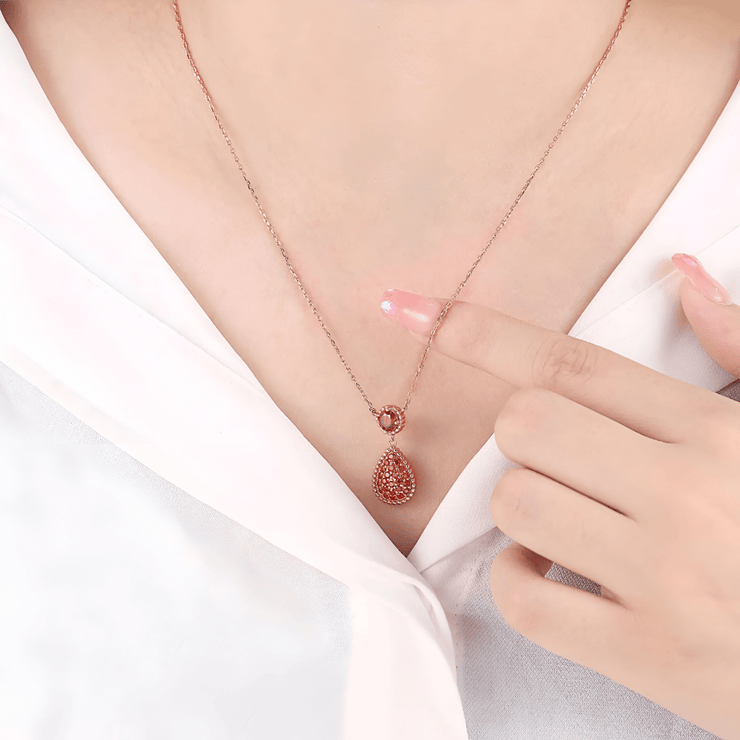 Éclatant Collier Grenat - Lumière d’Hiver | Bijoux Chakra