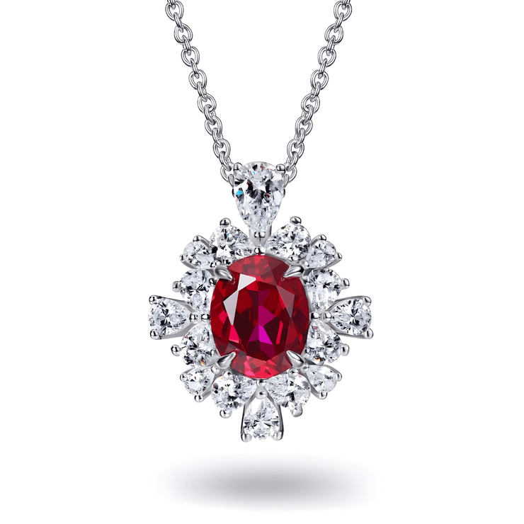 Collier Écarlate - Pendule en Grenat Lumineux | Bijoux Chakra