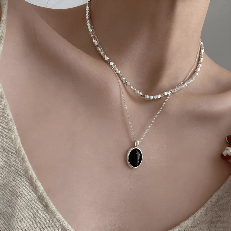 Collier Obsidienne - Élégance Ténébreuse | Bijoux Chakra