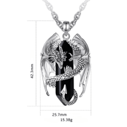 Somptueux Collier en Obsidienne - Éclat de Flamme Obsidienne | Bijoux Chakra