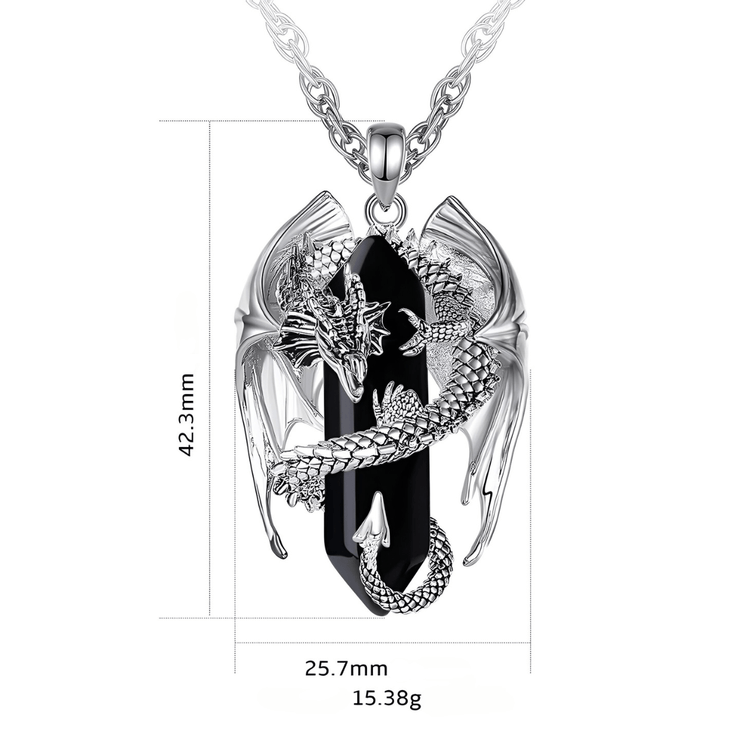 Somptueux Collier en Obsidienne - Éclat de Flamme Obsidienne | Bijoux Chakra
