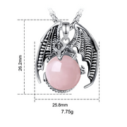 Élégant Collier en Argent avec Cristal de Quartz Rose Authentique | Bijoux Chakra
