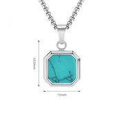 Collier Argenté avec Turquoise - Éclat Océanique Céleste | Bijoux Chakra