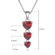 Colliers Grenat - Éclat Royal en Cascade | Bijoux Chakra