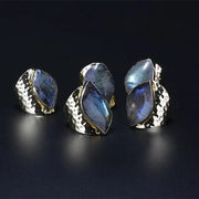 Bague Envoûtante en Pierre de Lune Labradorite "Jupiter" | Bijoux Chakra