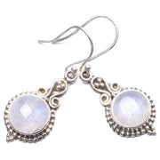 Boucles d'Oreilles Elegantes en Argent avec Pierre de Lune "Paisibles" | Bijoux Chakra