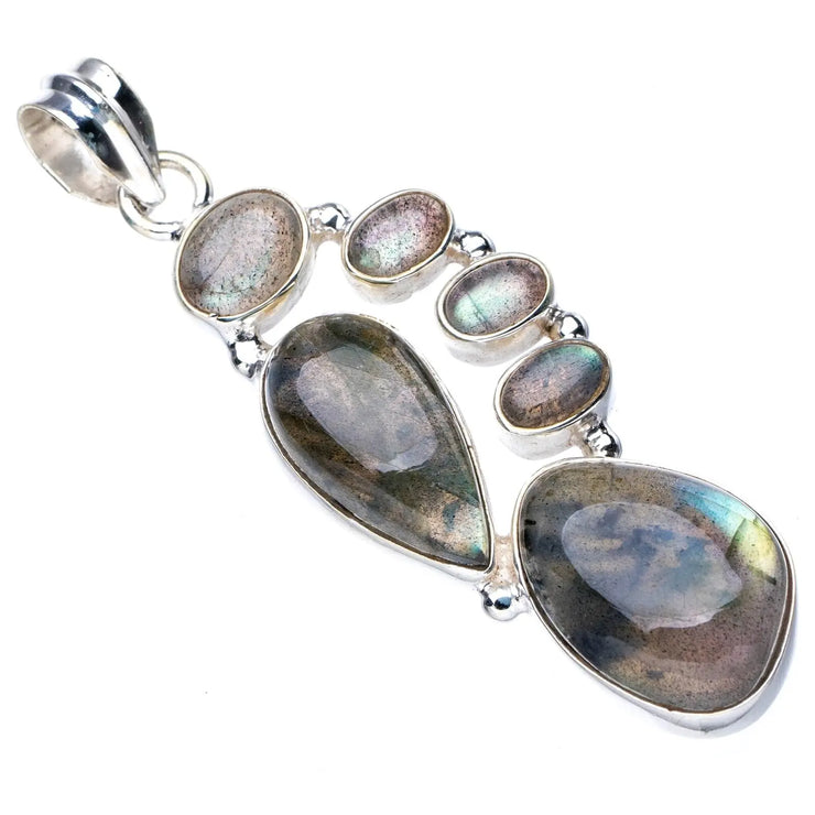 Pendentif Élégance Goutte d'Asia en Pierre de Lune | Bijoux Chakra