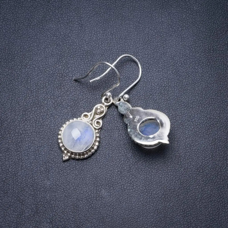 Boucles d'Oreilles Elegantes en Argent avec Pierre de Lune "Paisibles" | Bijoux Chakra