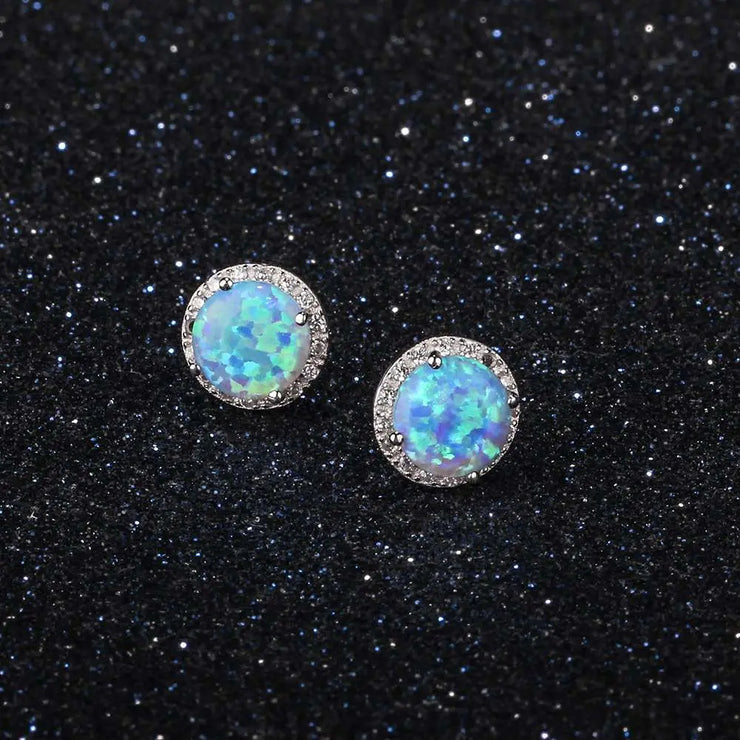 Boucles d'Oreilles en Argent et Opale "Clarté de Pleine Lune" | Bijoux Chakra