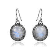 Boucles d'Oreilles Safeguard en Pierre de Lune | Bijoux Chakra