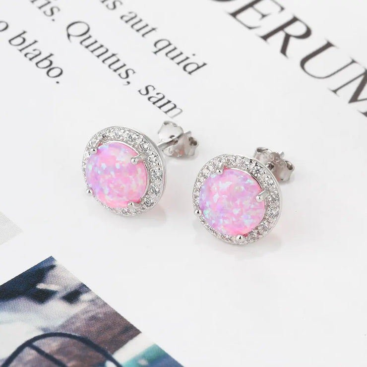 Boucles d'Oreilles en Argent et Opale "Clarté de Pleine Lune" | Bijoux Chakra