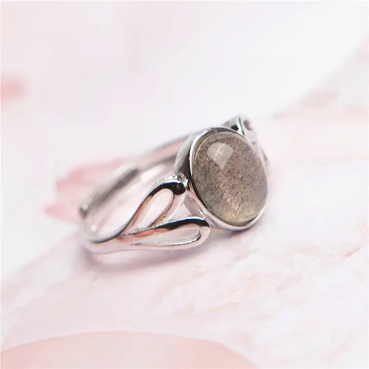 Bague Pierre de Lune Ajustable "Novae" | Bijoux Chakra