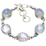 Bracelet Galactique en Pierre de Lune Bleutée "Galaxia" | Bijoux Chakra