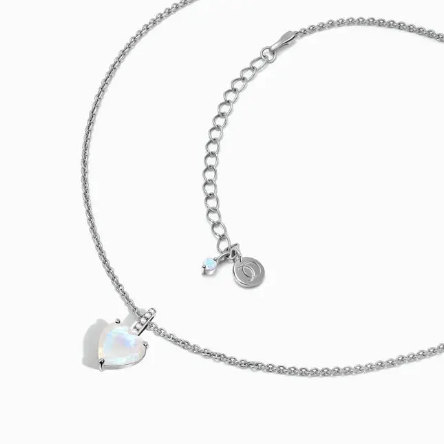 Pendentif Éclatant en Pierre de Lune "Cœur Authentique" | Bijoux Chakra