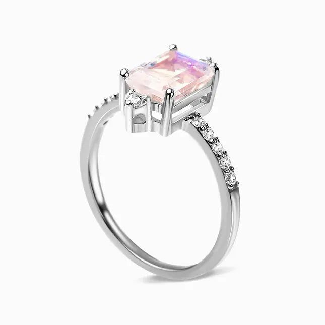 Anneau Éclatant avec Pierre de Lune | Bijoux Chakra