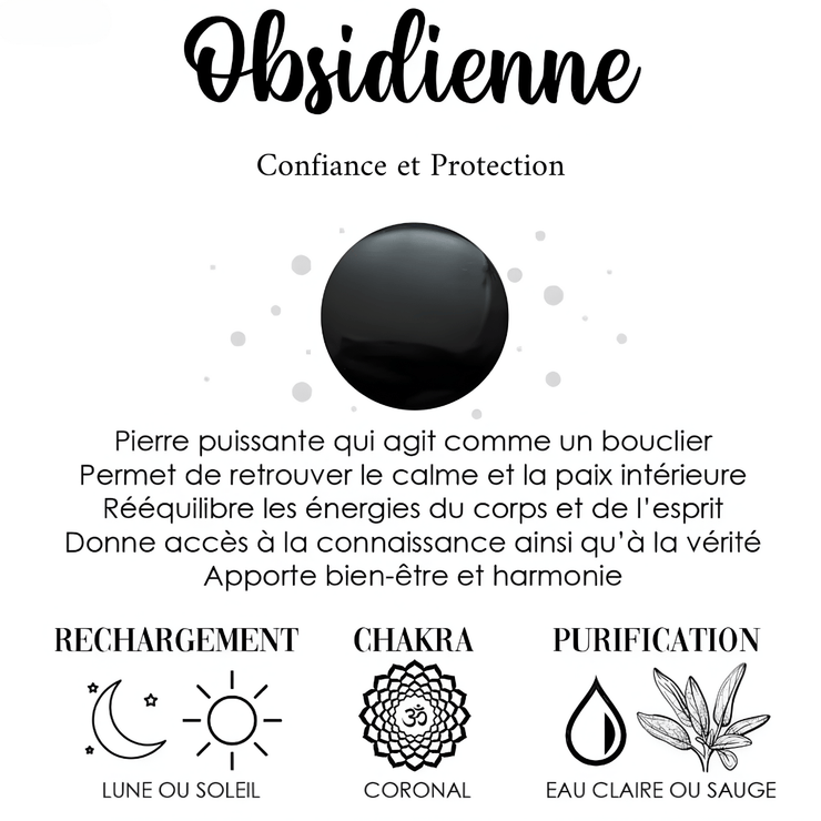 Collier Étoilé en Obsidienne - Éclat Céleste | Bijoux Chakra