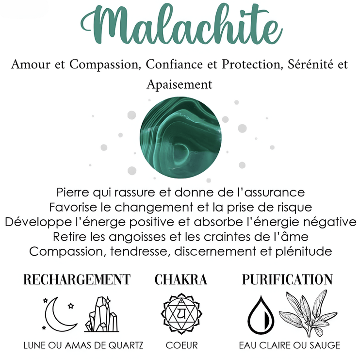 Collier Envoûtant en Malachite - Vert d'Éden Ancien | Bijoux Chakra