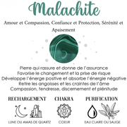 Élégantes Boucles d'Oreilles en Malachite - Vert Raffiné | Bijoux Chakra