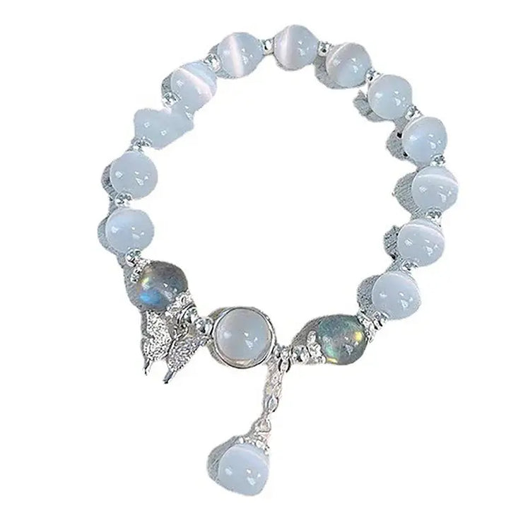Bracelet Éclatant en Pierre de Lune "Papillonne" | Bijoux Chakra