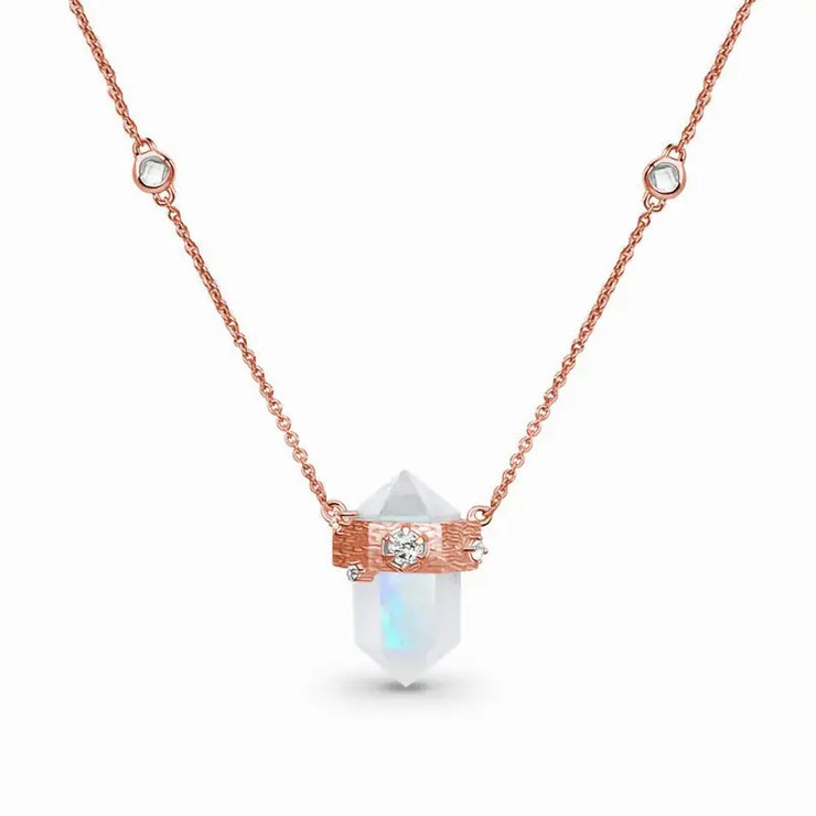 Pendentif Magnifique en Pierre de Lune "Passion et Courage" | Bijoux Chakra