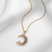 Collier Éclatant Lune & Étoile "Mille Feux" | Bijoux Chakra