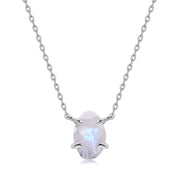 Collier Féminité envoûtante avec Pierre de Lune Sertie | Bijoux Chakra