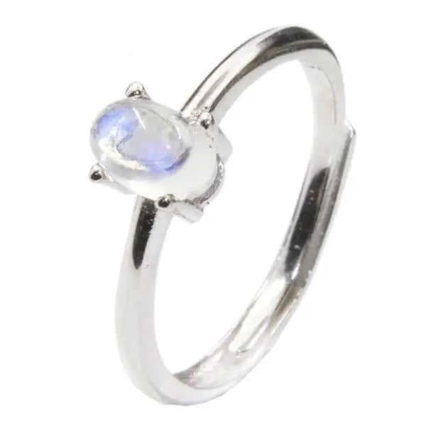 Bague ajustable "Élégance Sensuelle" en Pierre de Lune | Bijoux Chakra