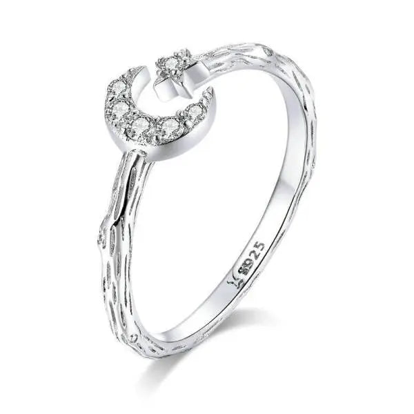 Bague en Argent "Équinoxe" - Élégance Lunaire | Bijoux Chakra
