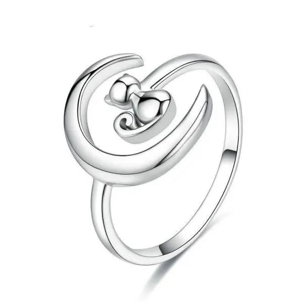 Bague Pierre de Lune "Éclat d'Argent" | Bijoux Chakra