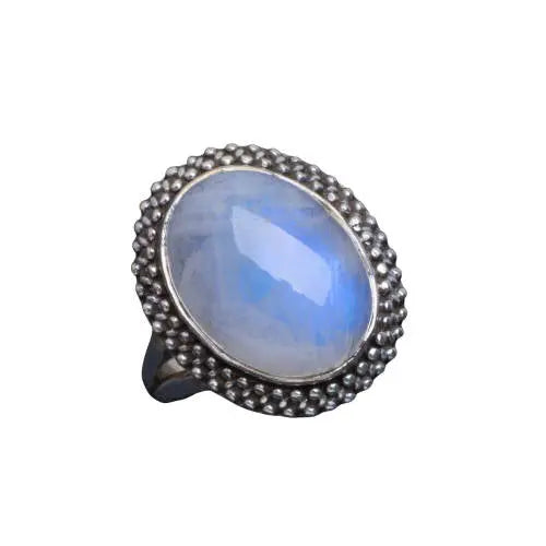 Anneau envoûtant à Pierre de Lune "Perdita" | Bijoux Chakra