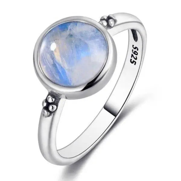 Bague en Argent pour Femme avec Pierre de Lune "Éveil Créatif" | Bijoux Chakra