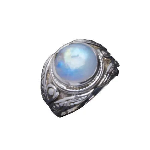 Bague élégante pour femme ornée de Pierre de Lune "Néréide" | Bijoux Chakra
