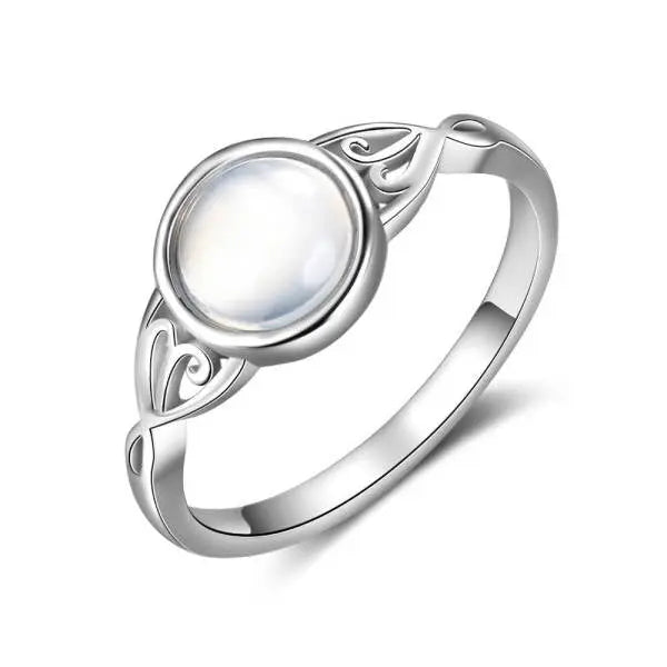 Anneau féminin éclatant en Pierre de Lune "Victoria" | Bijoux Chakra